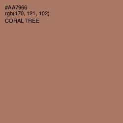#AA7966 - Coral Tree Color Image